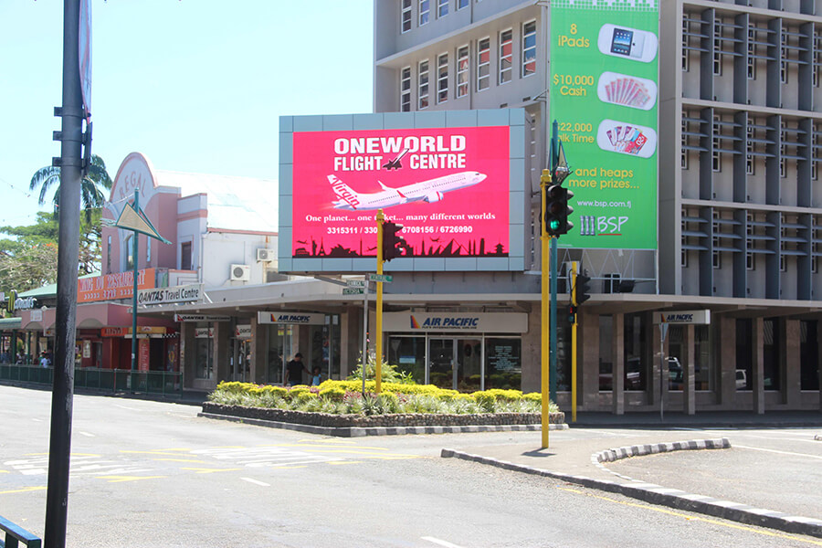 52sqm P16 advertising LED display in Fiji