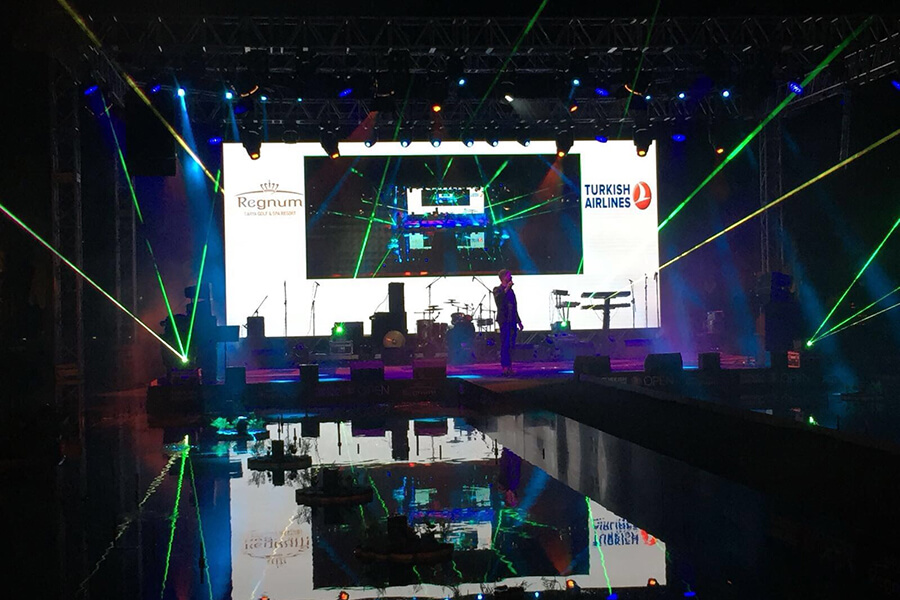 50sqm P3.91 stage LED display in Turkey
