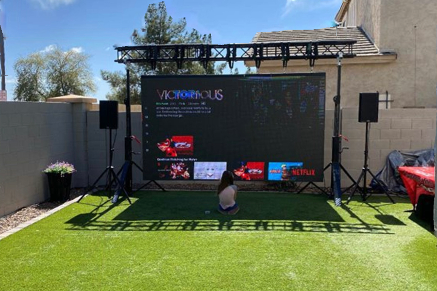 10sqm outdoor event LED display in Spain