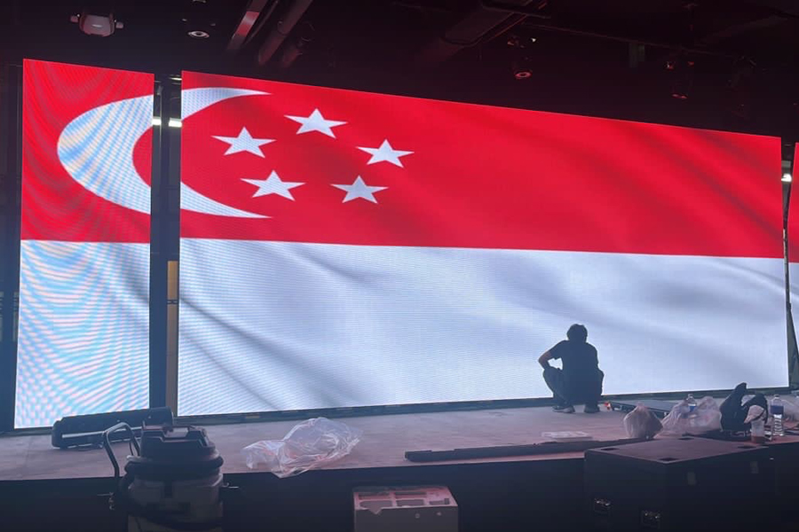 120SQM Indoor P3.9 LED Screen in Singapore