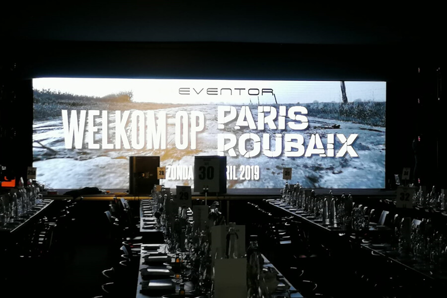 80sqm P4.81 backdrop LED display in Belgium