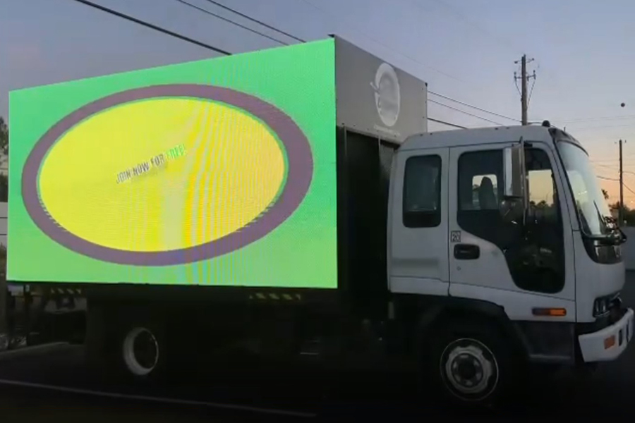 16sqm P3.91 truck LED display in USA