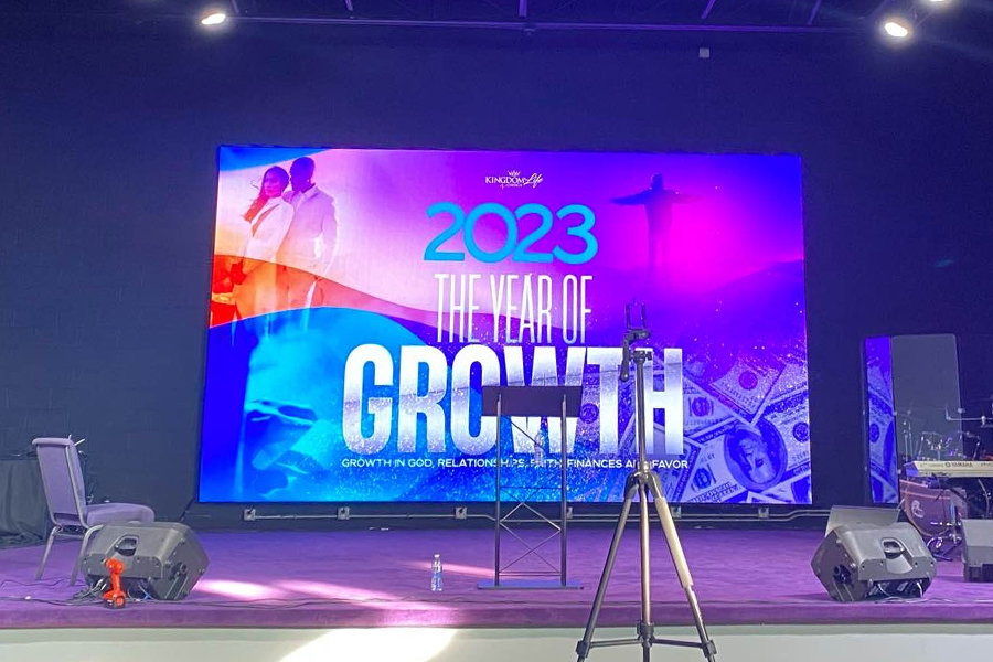 24 Sqm P2.9 Church LED Screen in USA