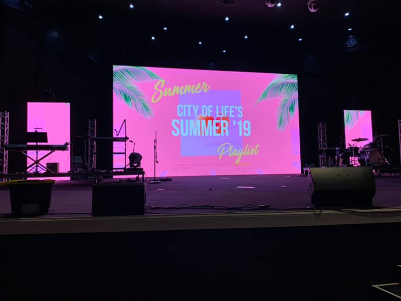 background led display