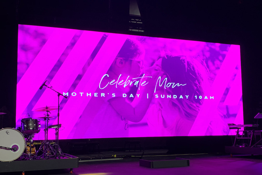 32sqm P3.91 Church LED Display in USA