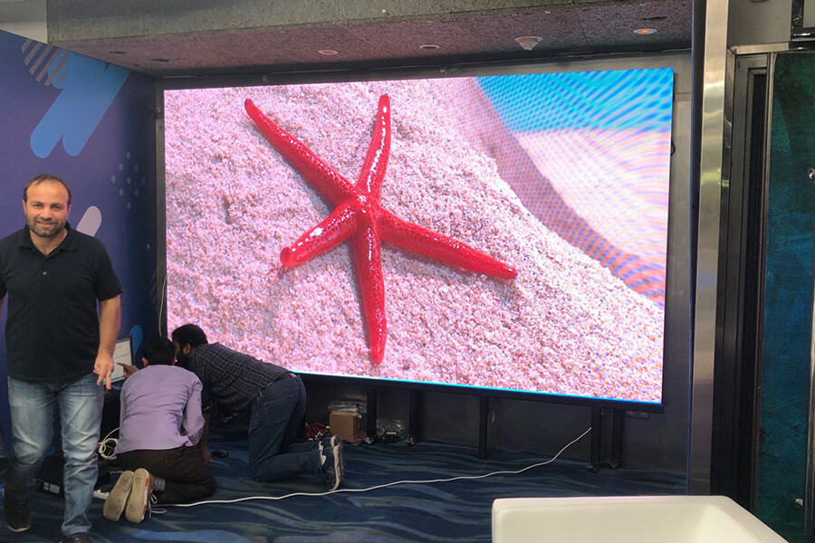 18sqm P2.5 front access LED display in Kuwait