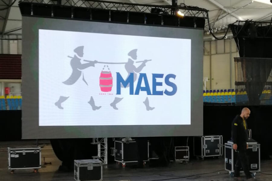 30sqm P6 event LED display in Begium