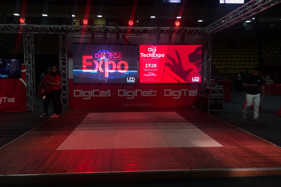 12sqm P4.81 exhibition LED display in USA