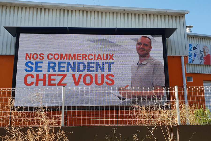 34sqm P8 fixed LED display in France