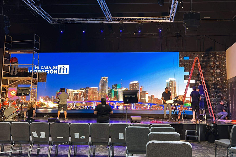 42sqm Indoor P2.5 LED Video Wall in USA
