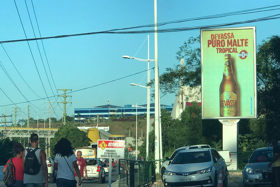 55sqm P10 fixed LED display in Brazil