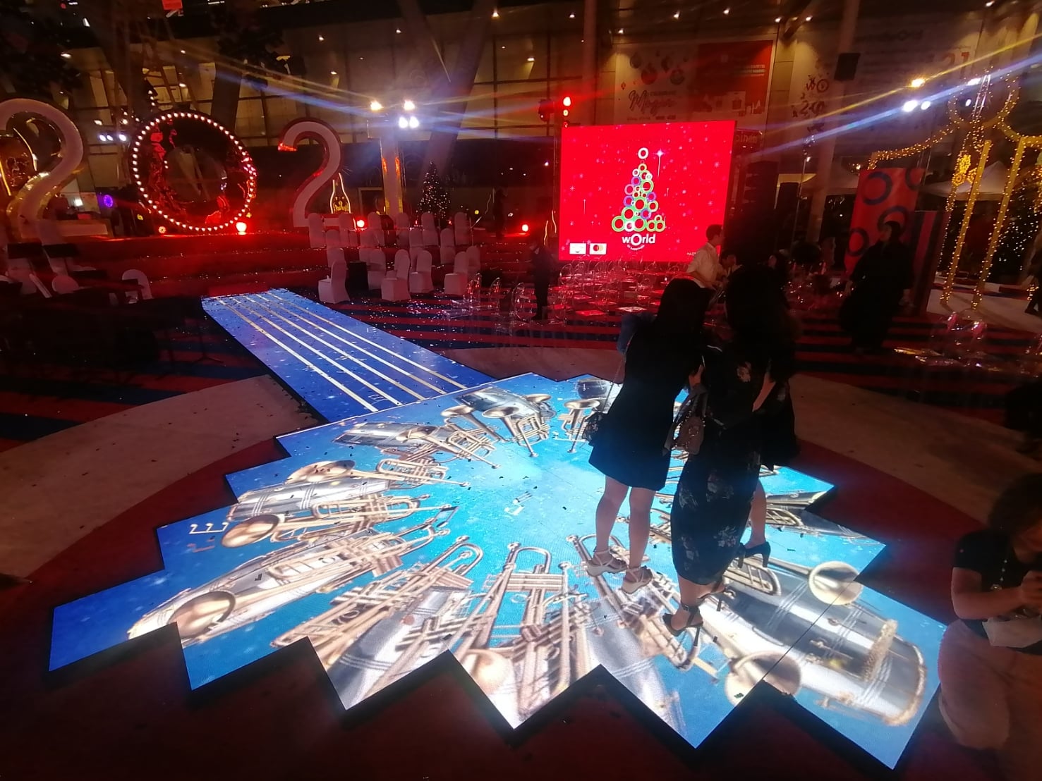 Floor led display