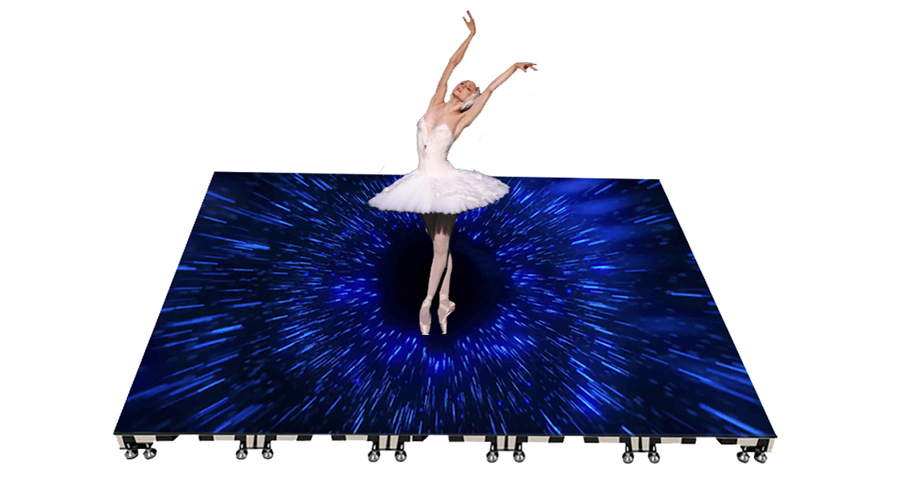 Interactive Floor LED Display Waterproof and 1300KG Capacity
