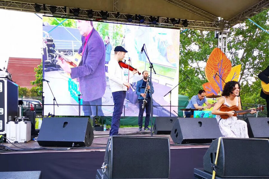 24sqm P4.81 concert LED display in Hungry
