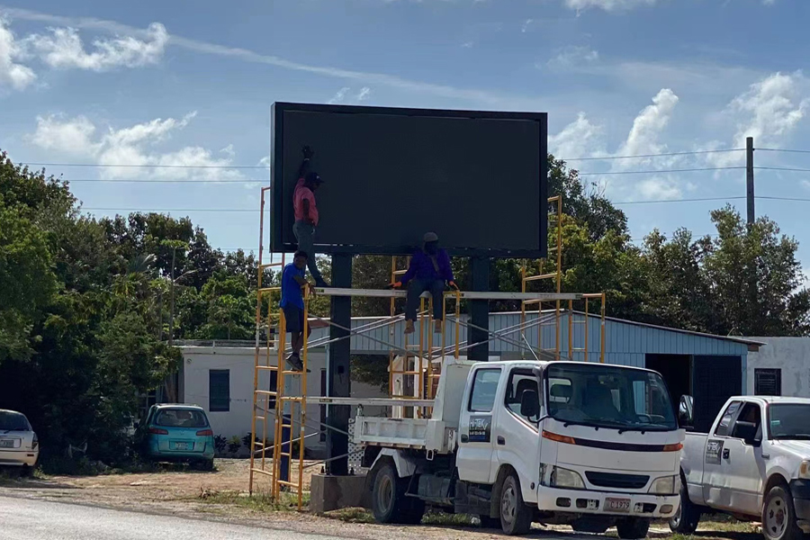 8sqm outdoor P6 LED screen in Africa