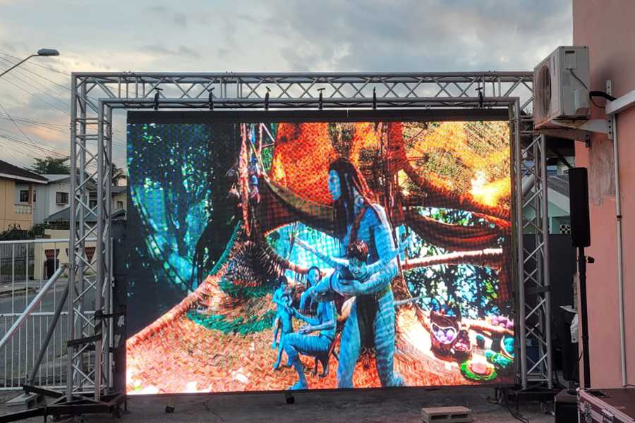 9SQM Outdoor P3.91 Truss LED display in TT