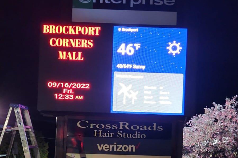 Outdoor front access LED display in USA