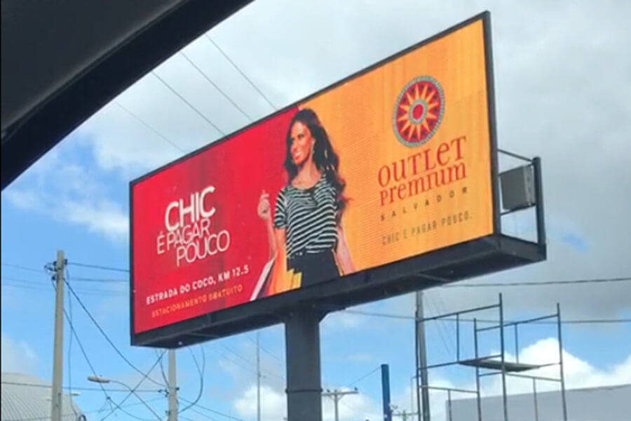 46sqm P10 full color LED display in Brazil
