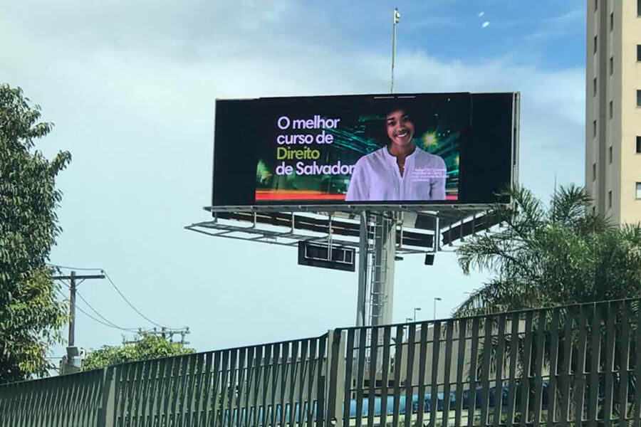 47sqm P16 high brightness LED display in Brazil