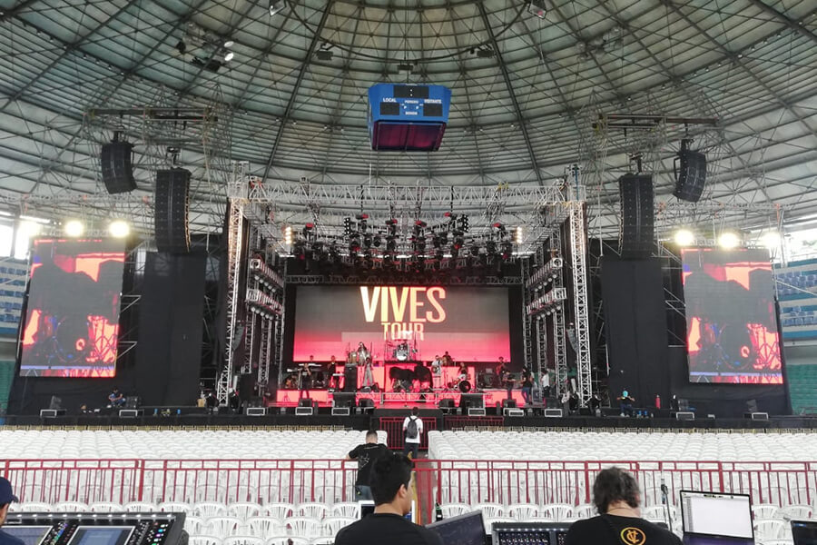72sqm P3.91 stage LED display in Ecuador