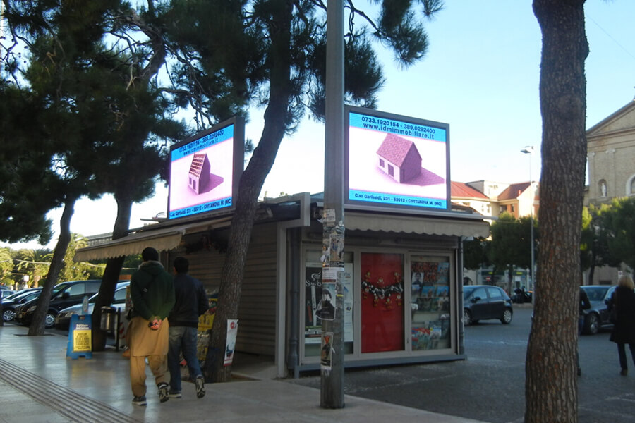 14sqm P8 outdoor LED display in Italy
