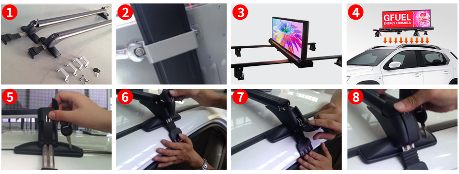 car led display installation