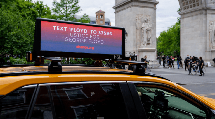 Wholesale OEM/ODM Newest Outdoor Car Top LED P5 Videos Advertising Display Taxi Top LED Screen