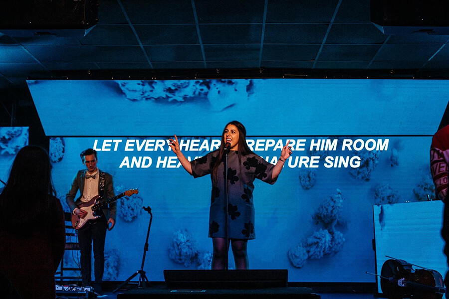 48sqm P3.91 church LED display in USA
