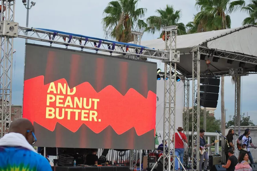 36sqm P6 rental LED display in USA