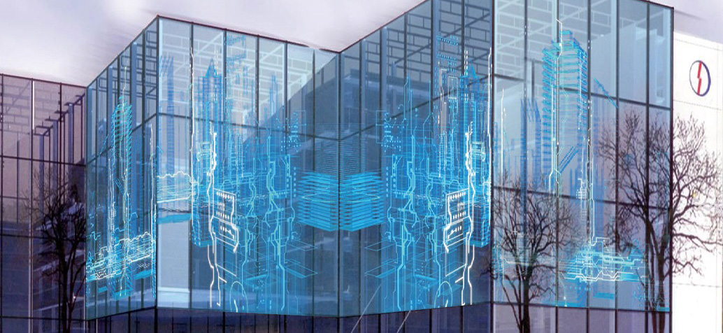 glass LED display
