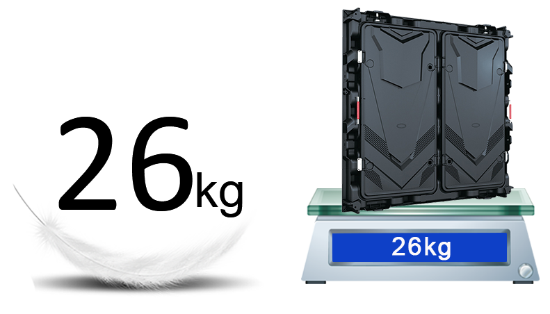 light weight LED display