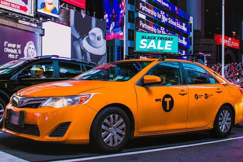 taxi top led screen