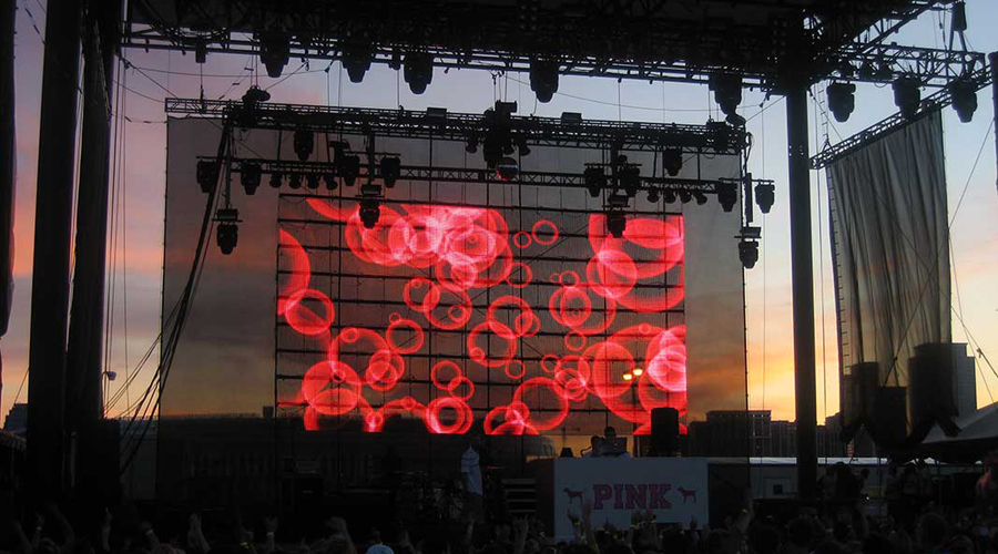 Transparent LED Display for Showcase Curtain