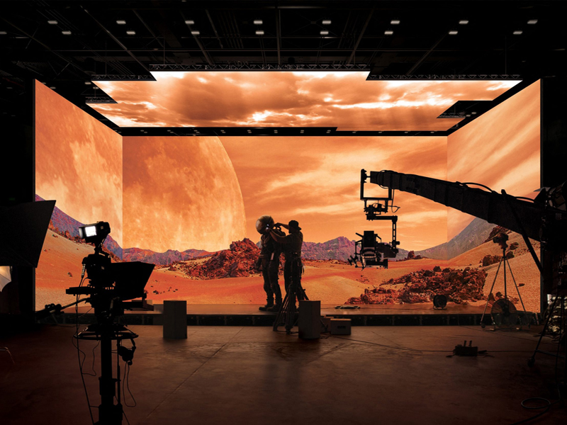 virtual studio screen